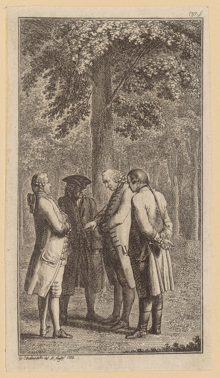 Gravura de título para «Amyntor» de Eberhard de Daniel Nikolaus Chodowiecki