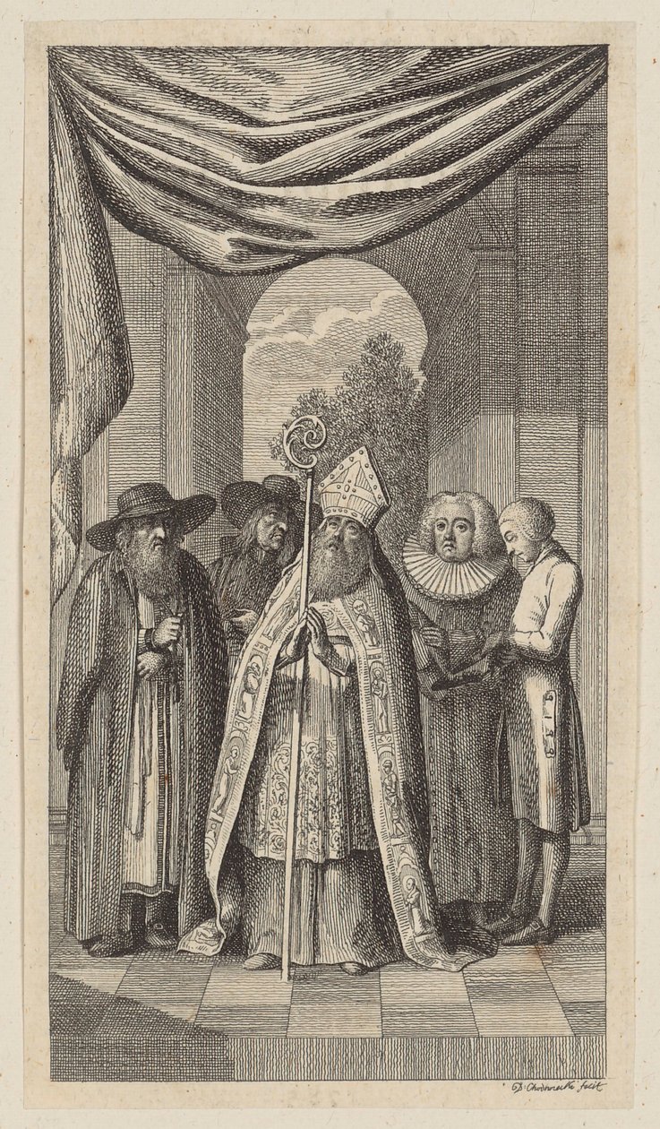 Gravura de frontispício para «Carl von Carlsberg» de Salzmann, quarta parte de Daniel Nikolaus Chodowiecki