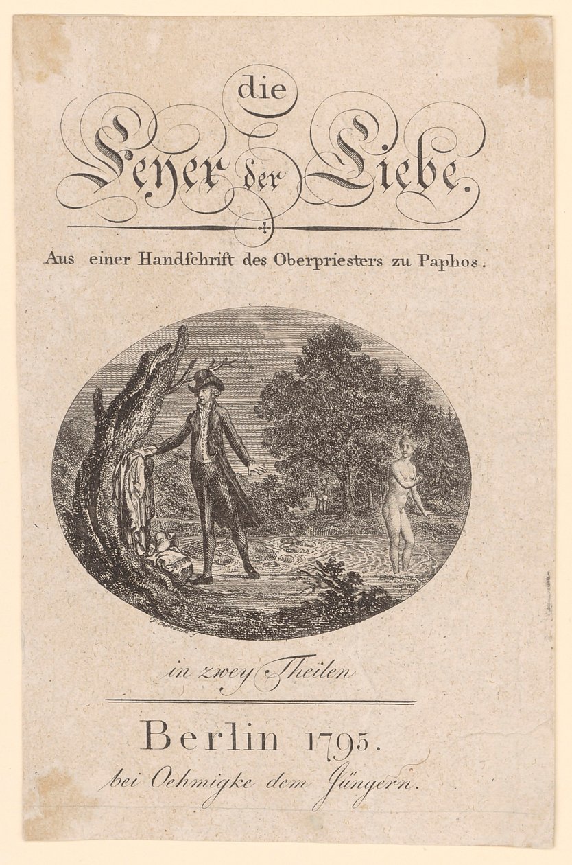 Ilustração de capa para «Feyer der Liebe» de Daniel Nikolaus Chodowiecki