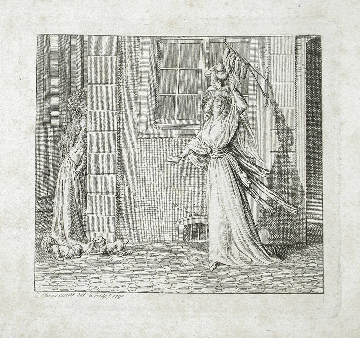 Vignette do título de «Strange Prophesy» de Daniel Nikolaus Chodowiecki