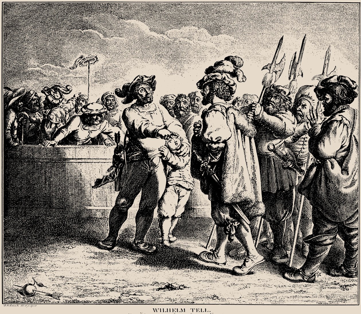 Wilhelm Tell, 1781. de Daniel Nikolaus Chodowiecki