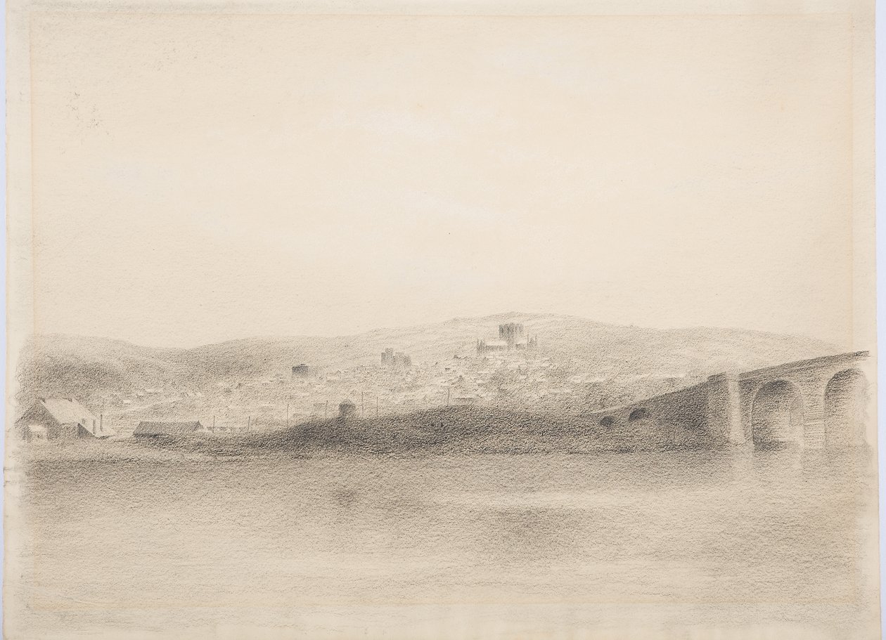 Hexham, c.1916 (carvão sobre papel) de Daniel Oliver
