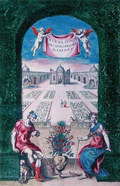 Livro de plantas, 1627 (gravura a cores) de Daniel Rabel