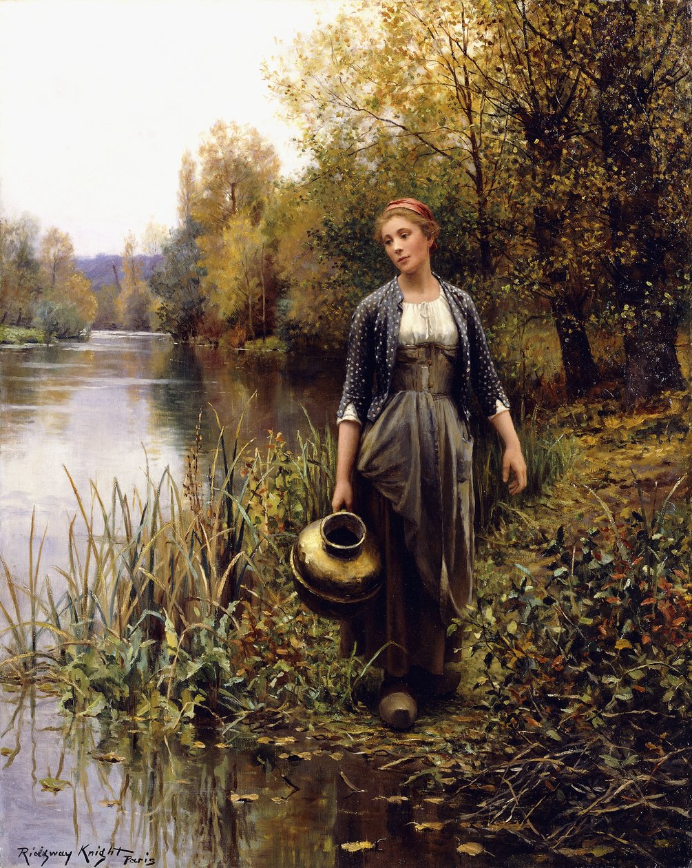 Na beira da água, de Daniel Ridgway Knight