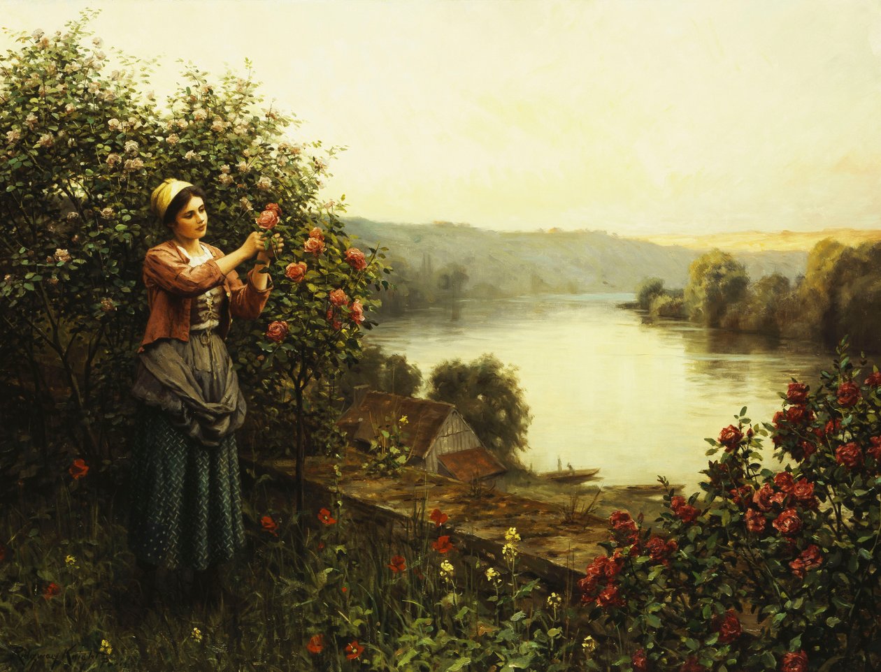Flores de Verão, de Daniel Ridgway Knight