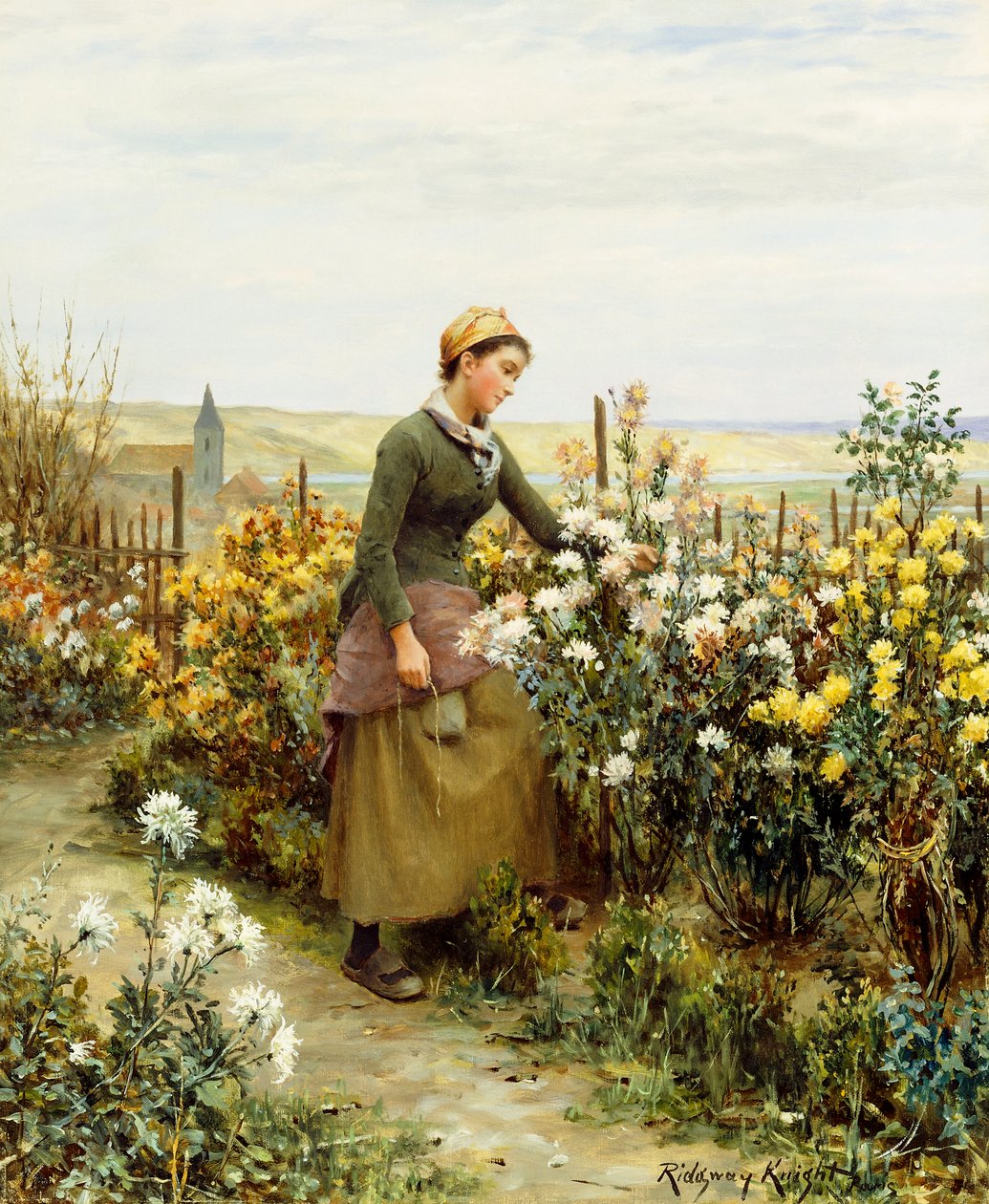 A Filha do Jardineiro, de Daniel Ridgway Knight