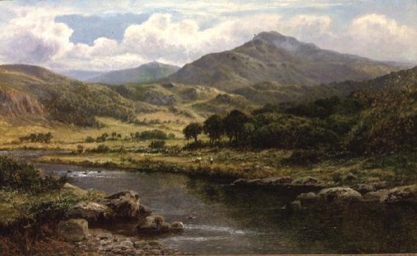 Uma Paisagem de Rio Highland de Daniel Sherrin