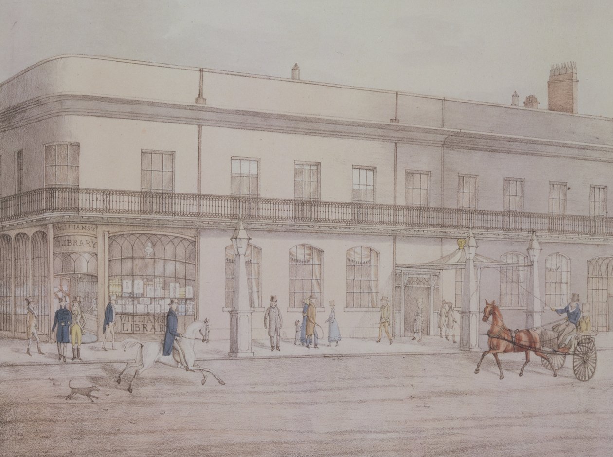 Salas de Assembleias e Biblioteca Williams, Cheltenham, 1821 de Daniel Thomas Egerton