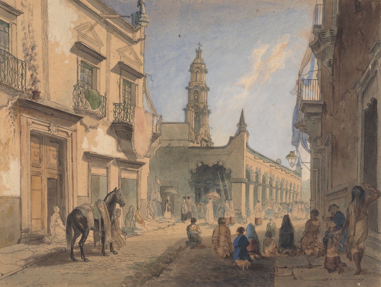 Cena de rua mexicana - Aquas Caliente de Daniel Thomas Egerton