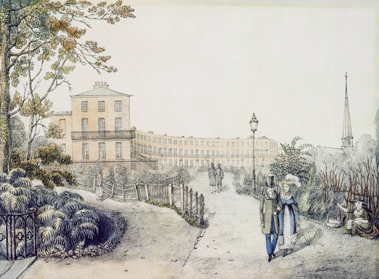 O Crescente, Cheltenham, 1821 de Daniel Thomas Egerton