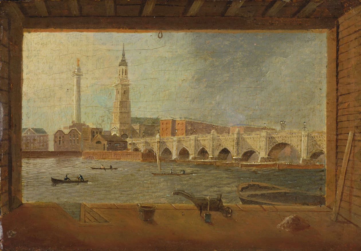 Uma vista da ponte de Londres de Daniel Turner