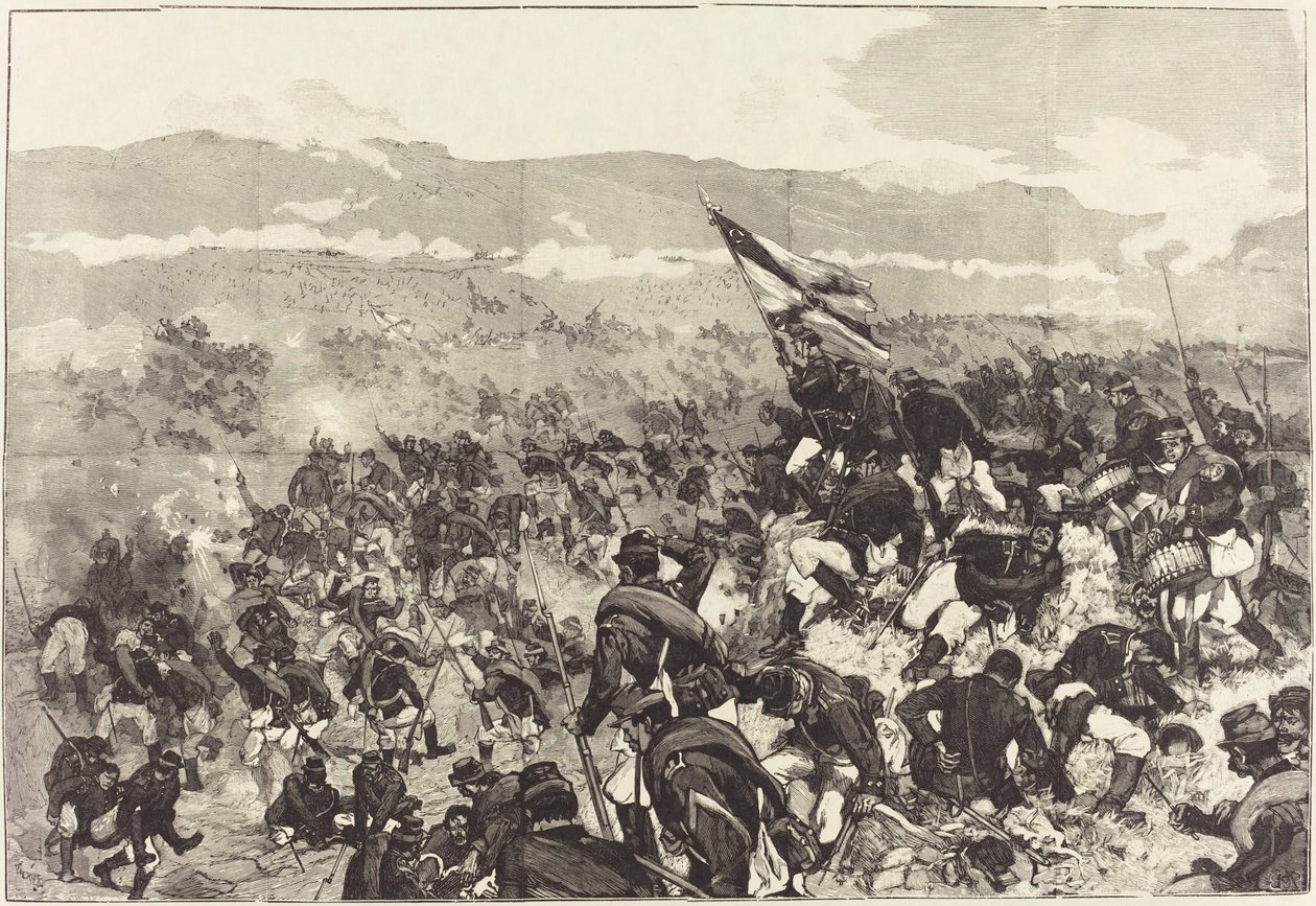 Batalha de Plevna. 30 de julho, Ataque nas Alturas..., 18831890. de Daniel Urrabieta Vierge
