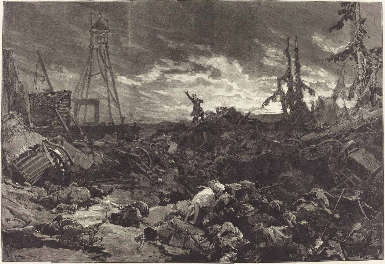Michel Strogoff no Théâtre du Chatelet, 1880. de Daniel Urrabieta Vierge