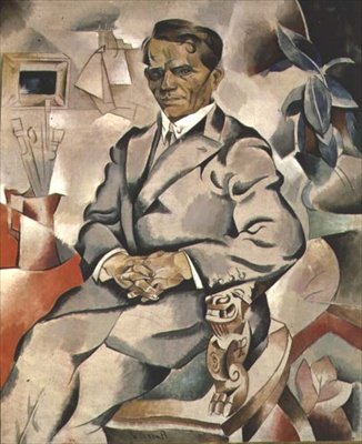 Retrato de Ivan Fedorovich Kolesnikov (1887-1929) (óleo sobre tela) de Daniel Vladimir Baranoff Rossine