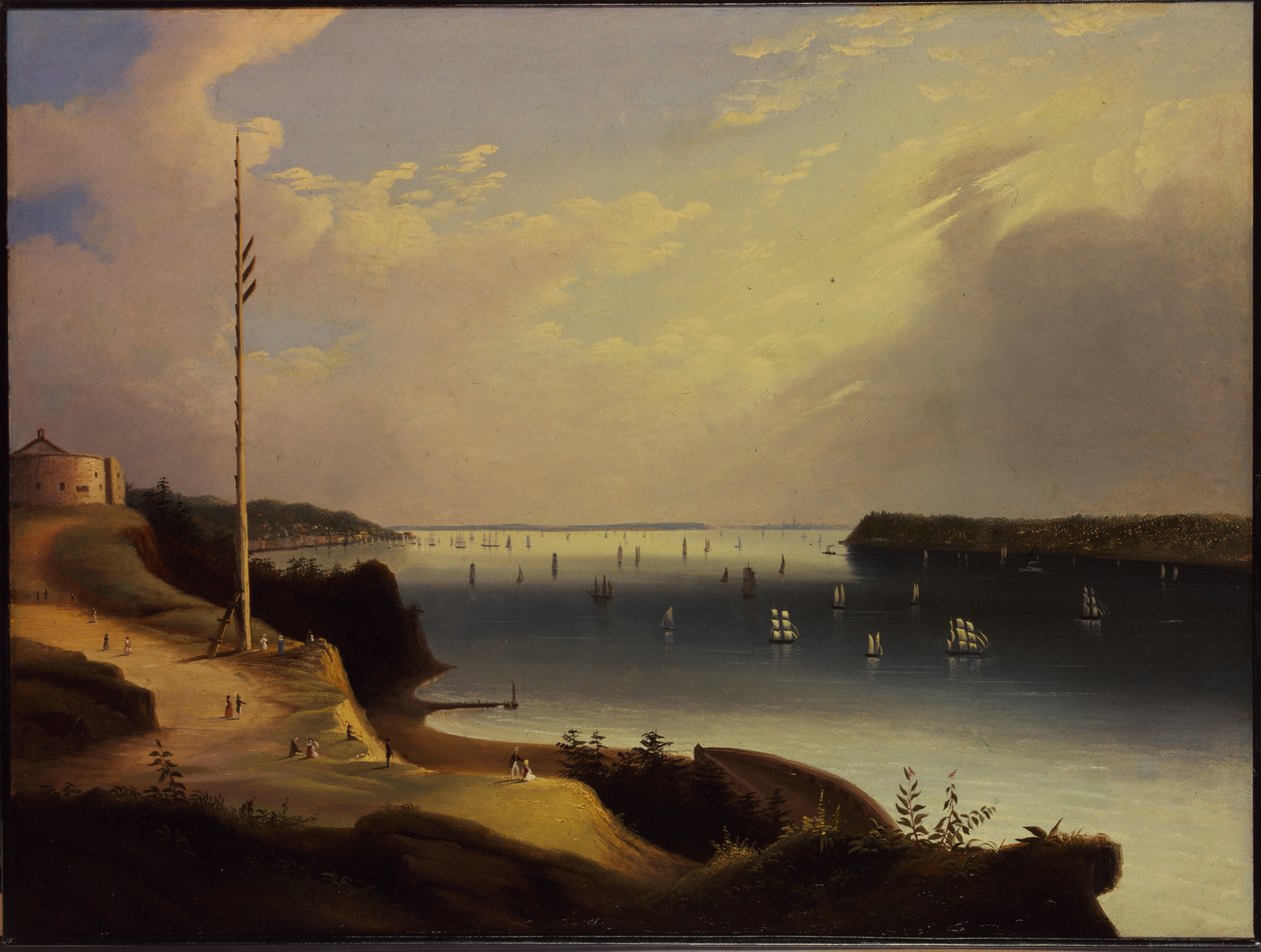 Porto de Nova York, c.1835 de Daniel Wadsworth