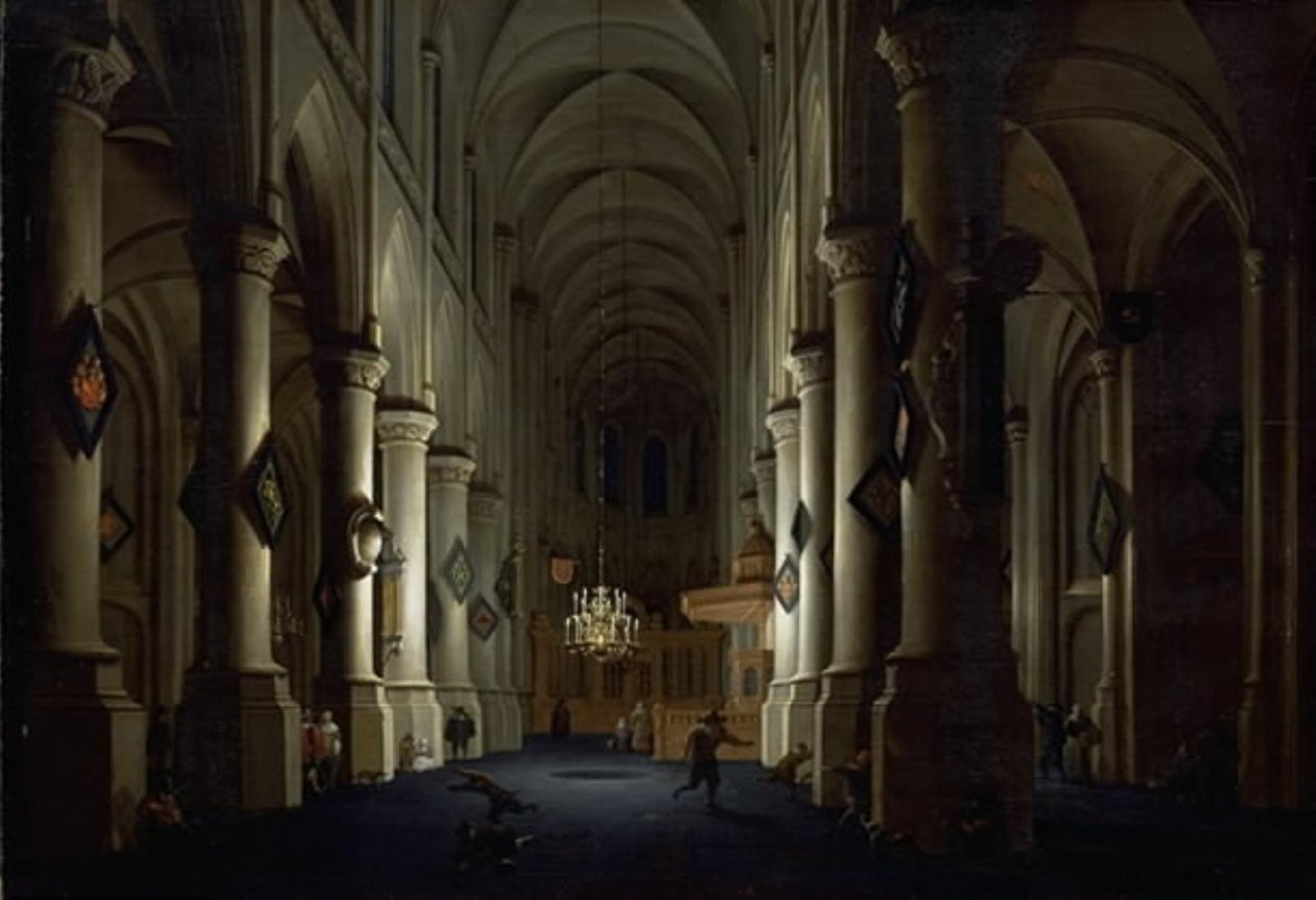 Interior de uma igreja de Daniel de Blieck