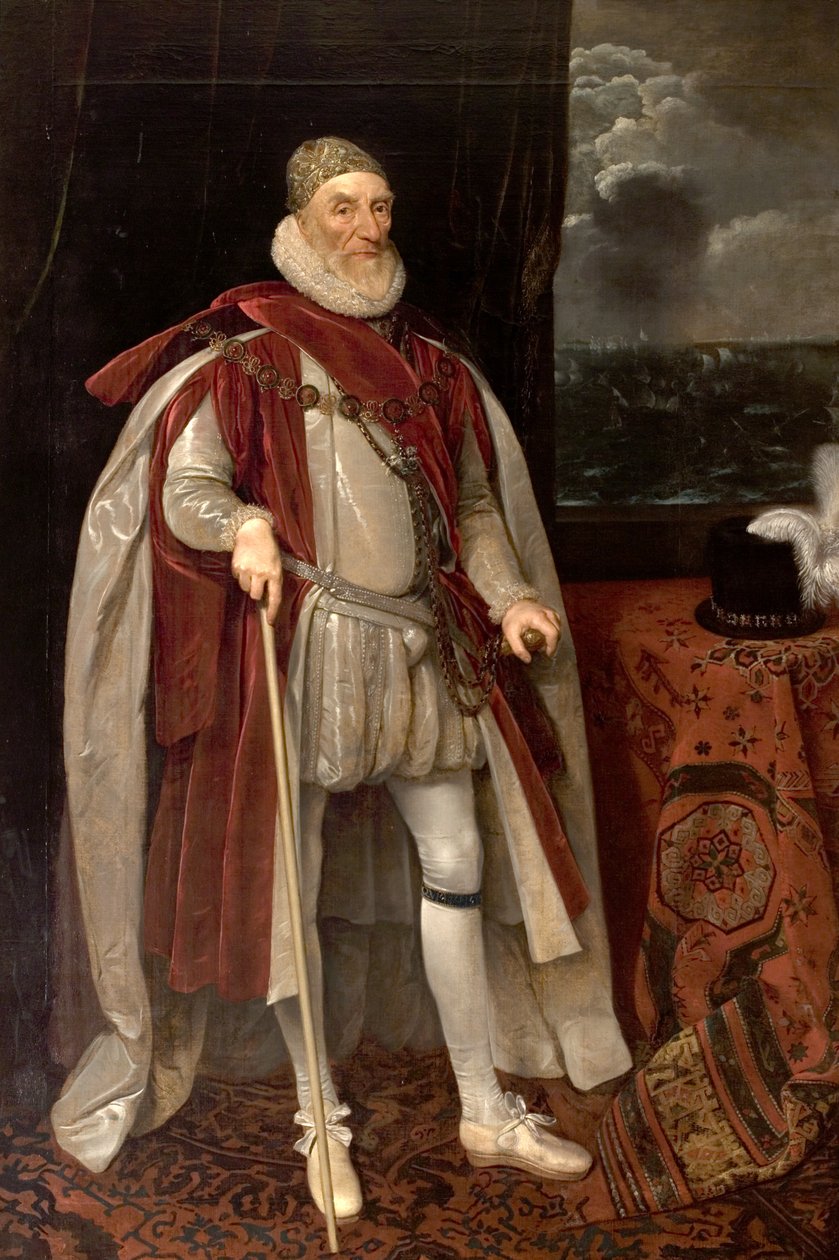 Lord Howard de Effingham, século XVII de Daniel Mytens