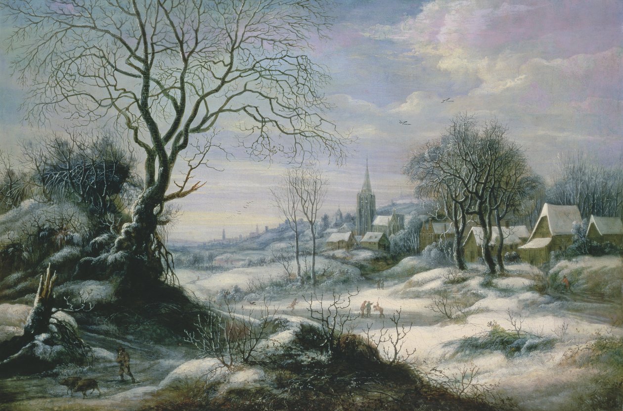 Paisagem de inverno de Daniel van Heil