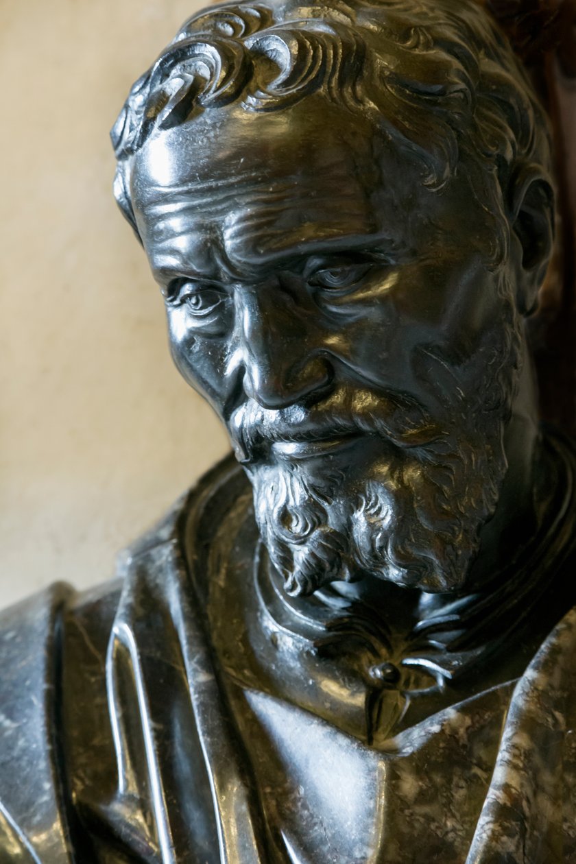 Busto de Michelangelo (bronze) de Daniele da Volterra