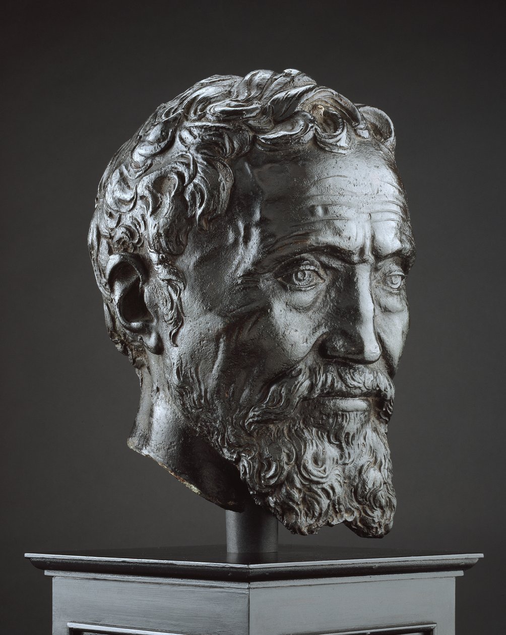 Michelangelo Buonarroti, c. 1560-1566 (bronze com pátina marrom escura, elenco de cera perdida) de Daniele da Volterra