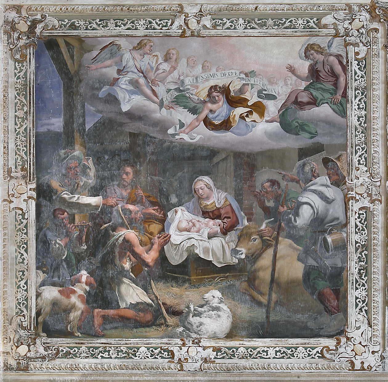 Adoração dos pastores (fresco) de Daniele Crespi
