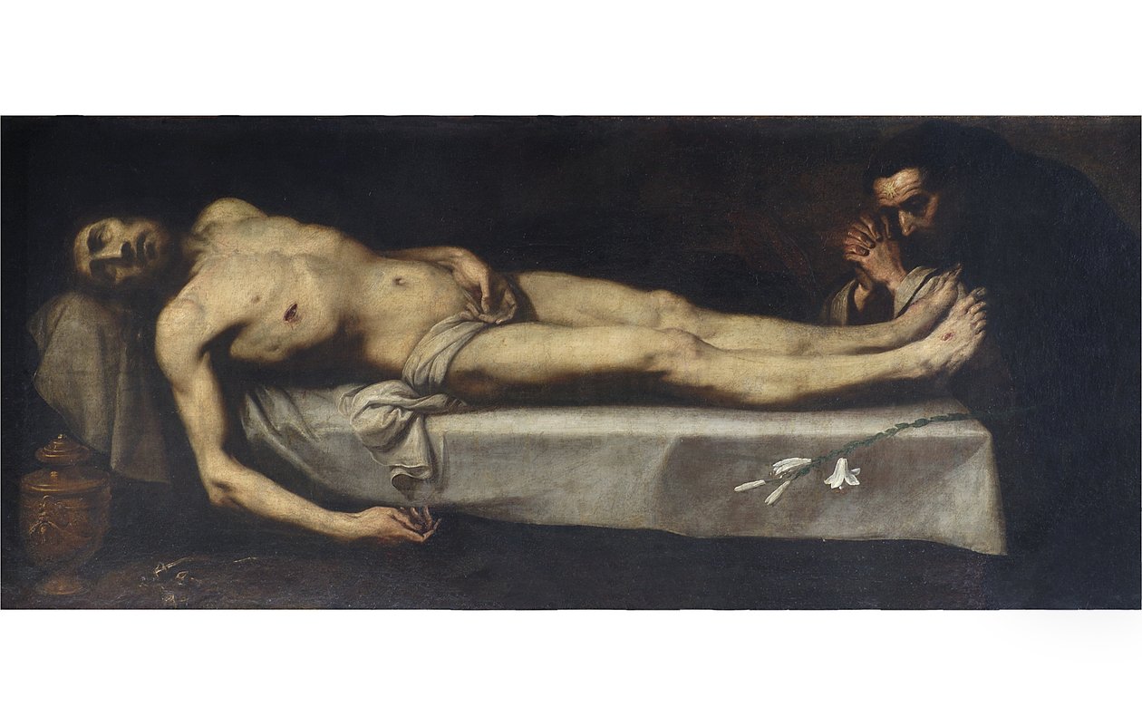 Cristo morto e São Domingos de Guzmán, 1623 de Daniele Crespi