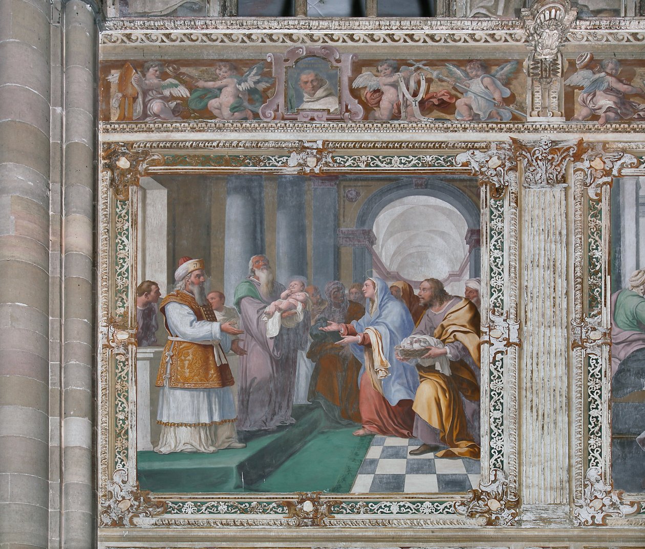 Apresentação no templo de Daniele Crespi