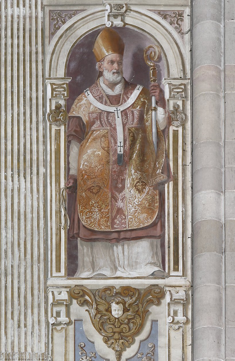Santo Ambrósio (fresco) de Daniele Crespi