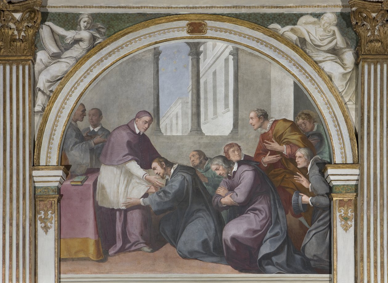 St. Hugh e St. Bruno e seus companheiros, 1629 de Daniele Crespi