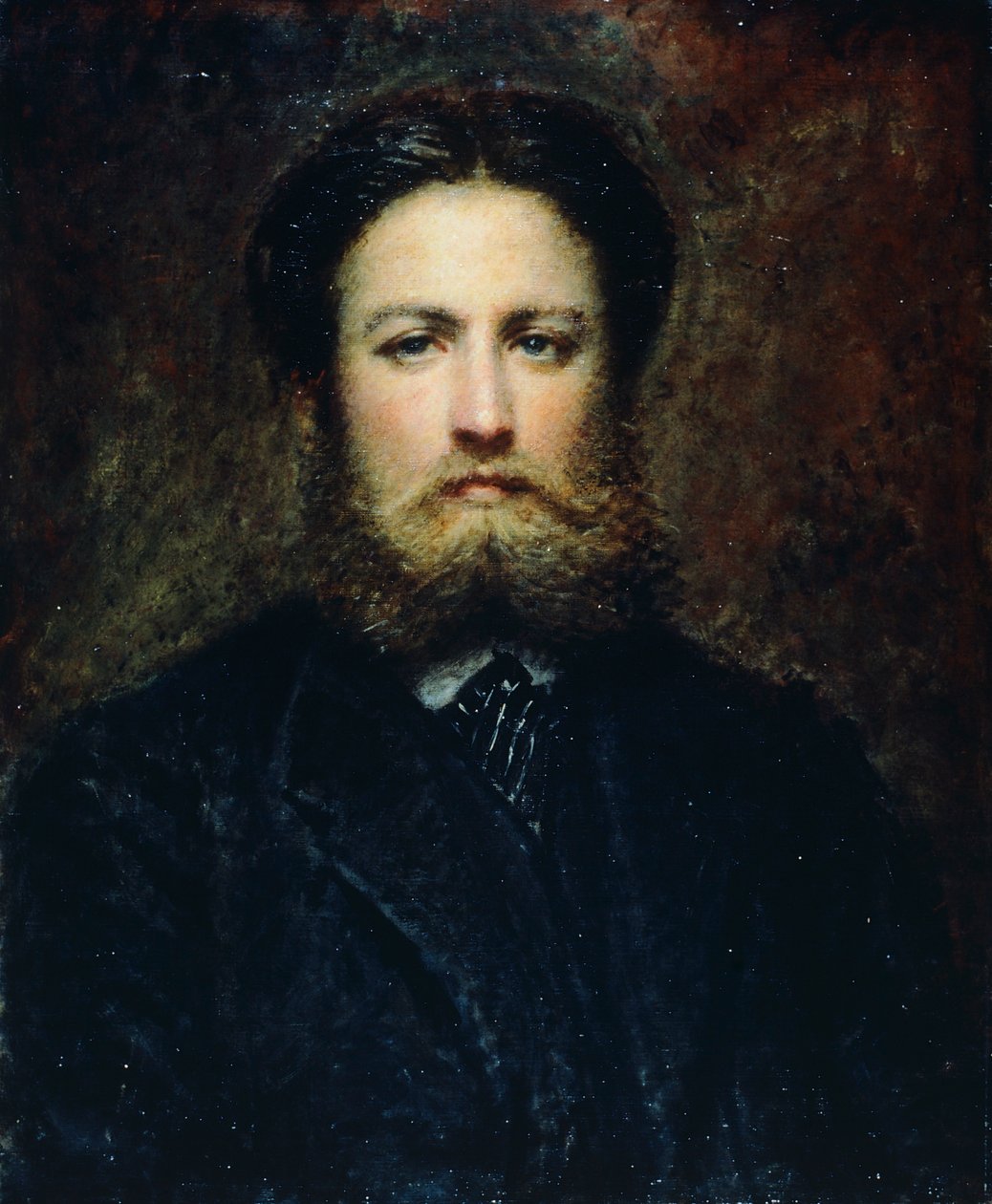 Retrato de um jovem, de Daniele Ranzoni (1843-1889), óleo sobre tela. de Danielle Ranzoni