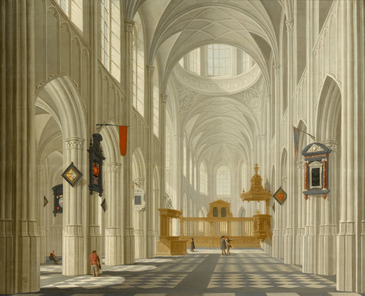 Interior de uma igreja de Daniel de Blieck