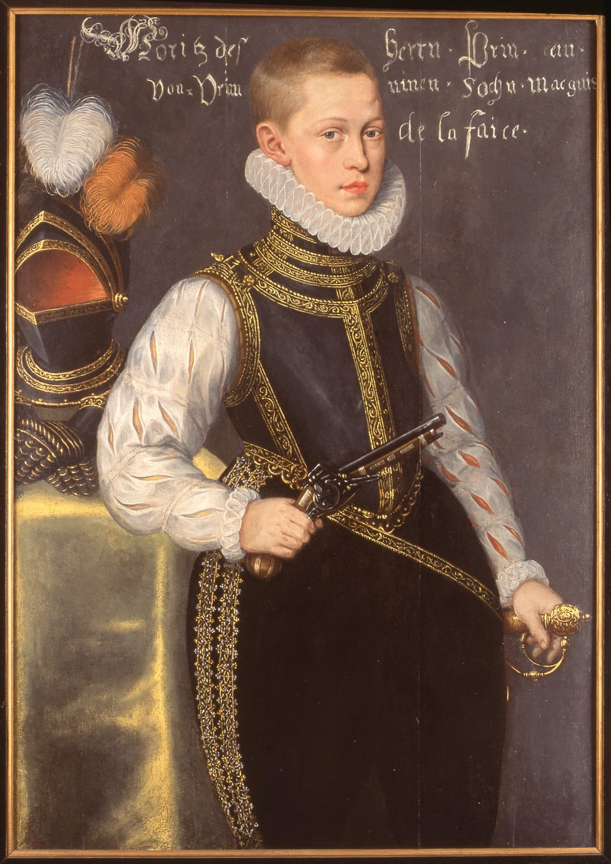 Retrato de Maurice Prince of Orange de Daniël van den Queborn  