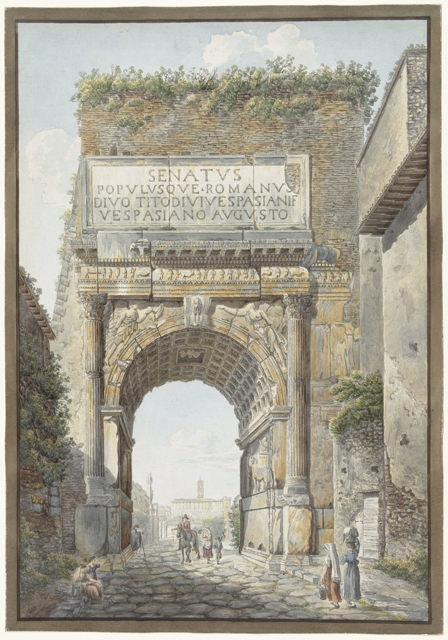 O Arco de Tito no Fórum Romano de Daniël Dupré