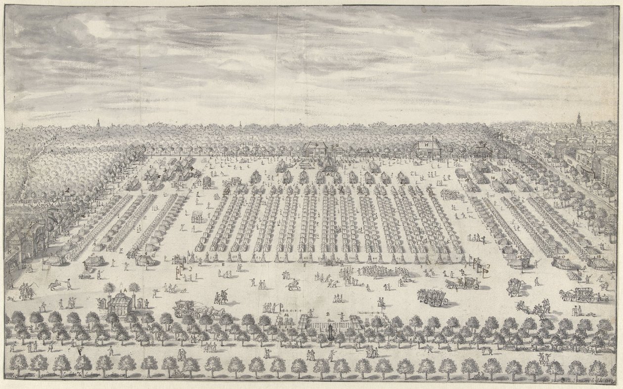 Acampamento perto de Haia, 1742 de Daniël Marot (II)