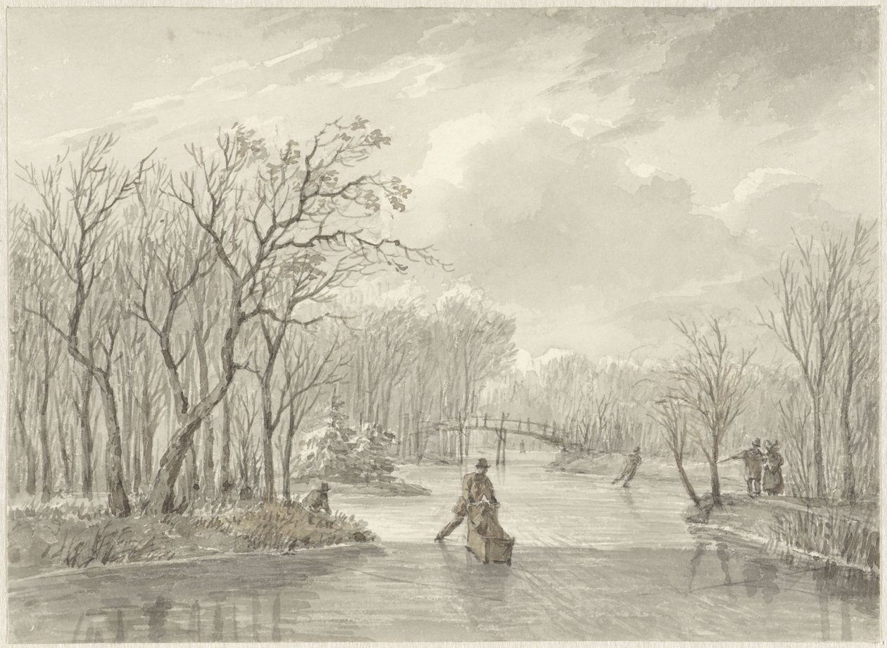 Vista de Inverno de Daniël van Oosterhoudt