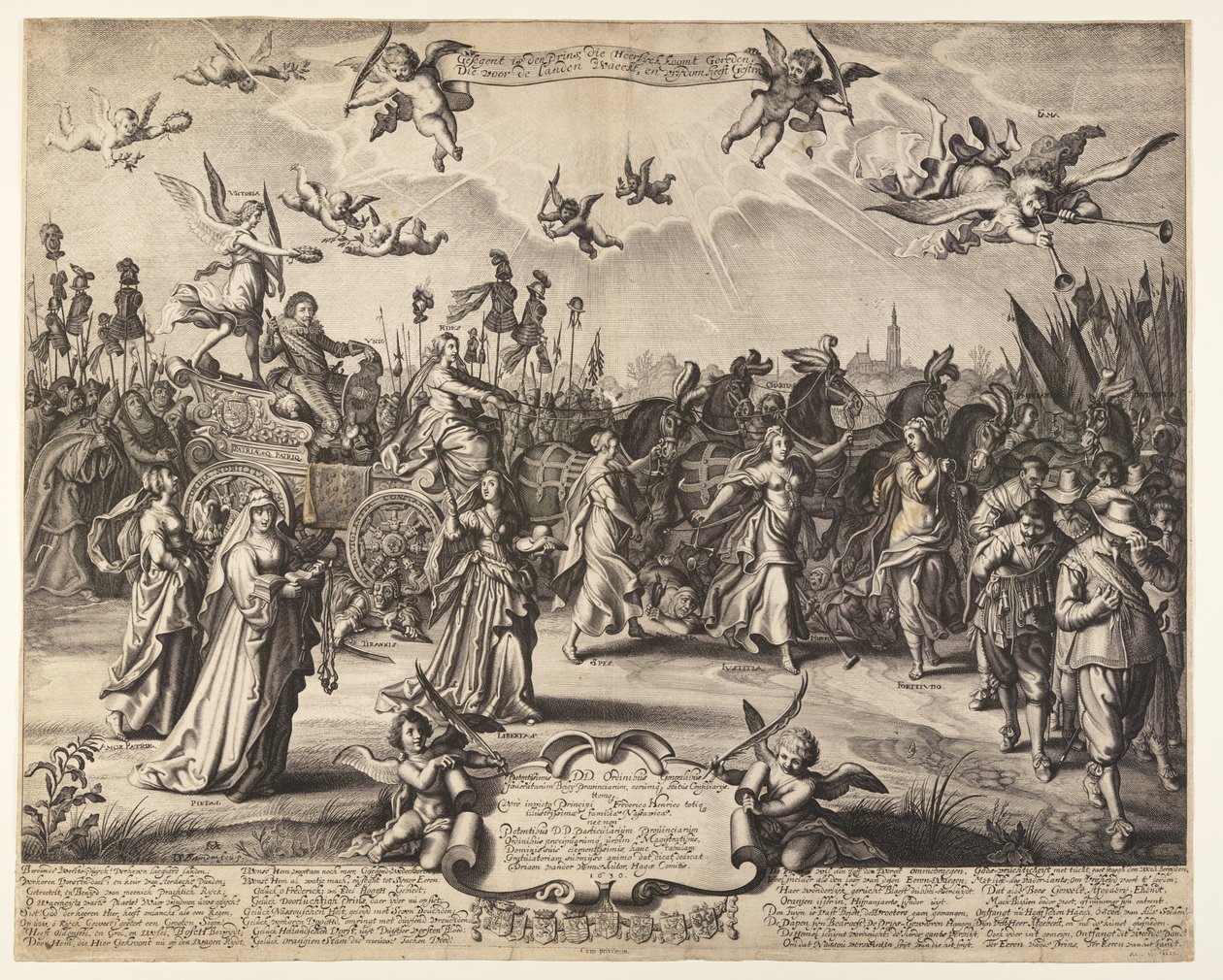 O Carro Triunfal do Príncipe Hendrik de Orange de Daniël van den Bremden