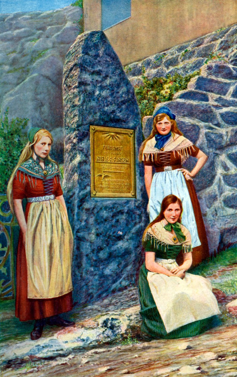Garotas da Ilha Strimi, Dinamarca, c1922 de Danish Legation