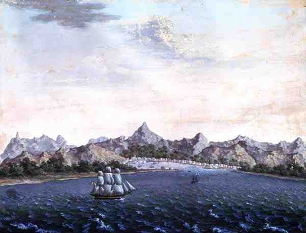 Isle de France, c.1810 (gouache sobre papel) de Danish School