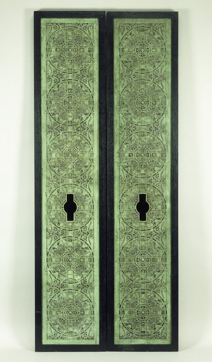 Dois painéis de elevador, 1894-1895 de Dankmar Adler