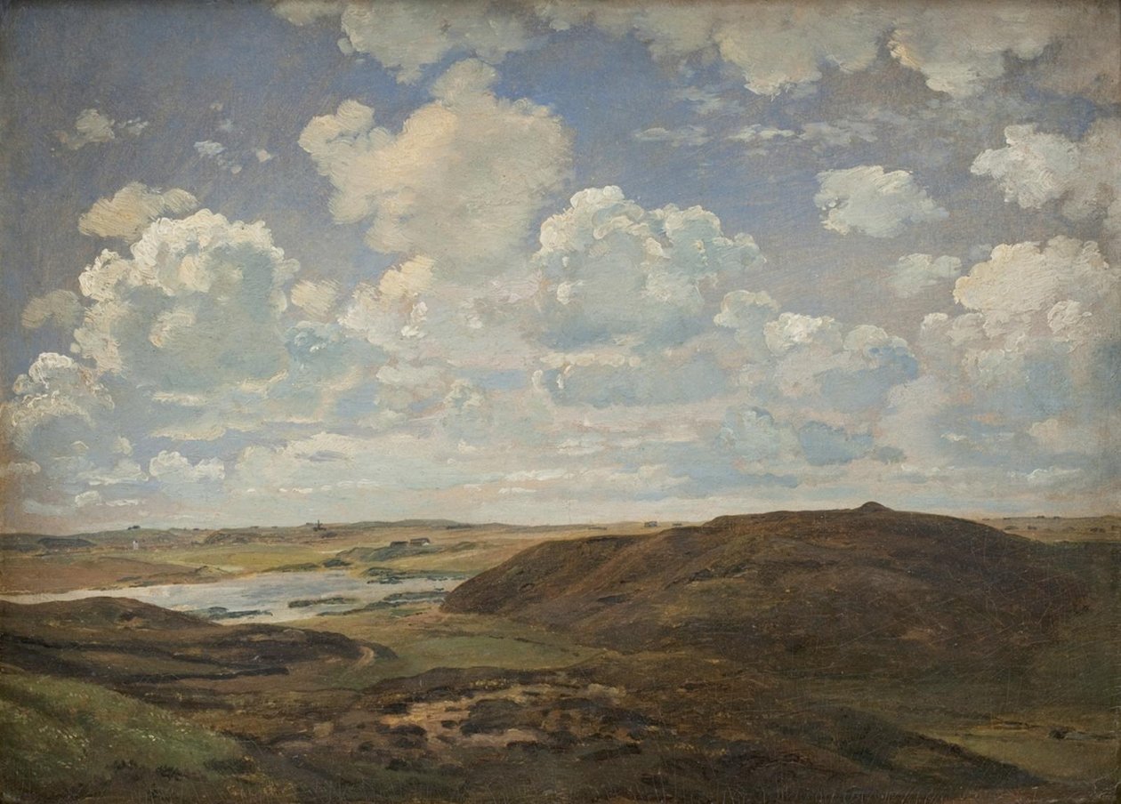 Uma paisagem, Tørring, Jutlândia de Dankvart Dreyer