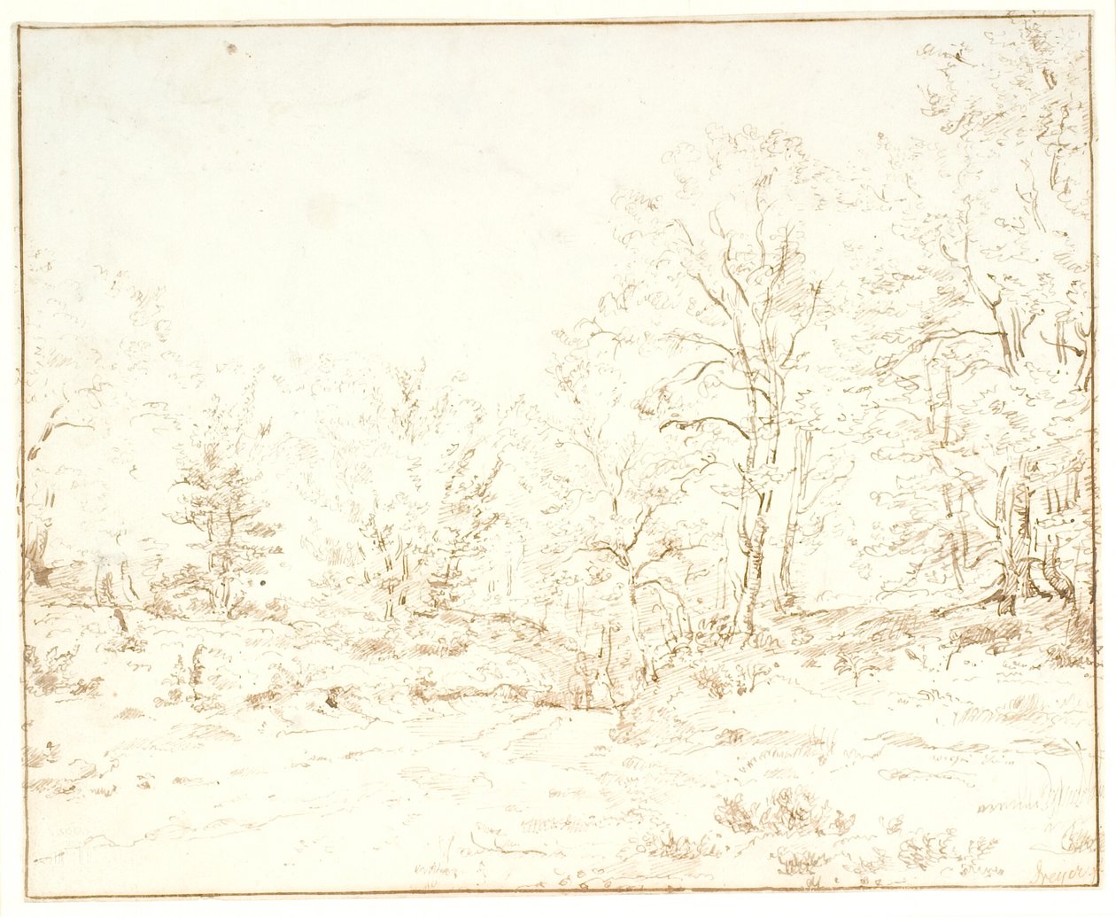 Uma estrada da floresta de Dankvart Dreyer