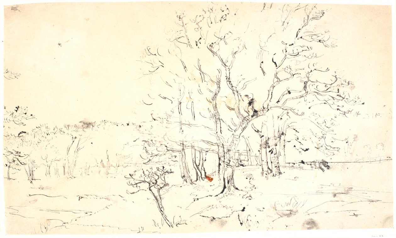 paisagem com árvores de Dankvart Dreyer