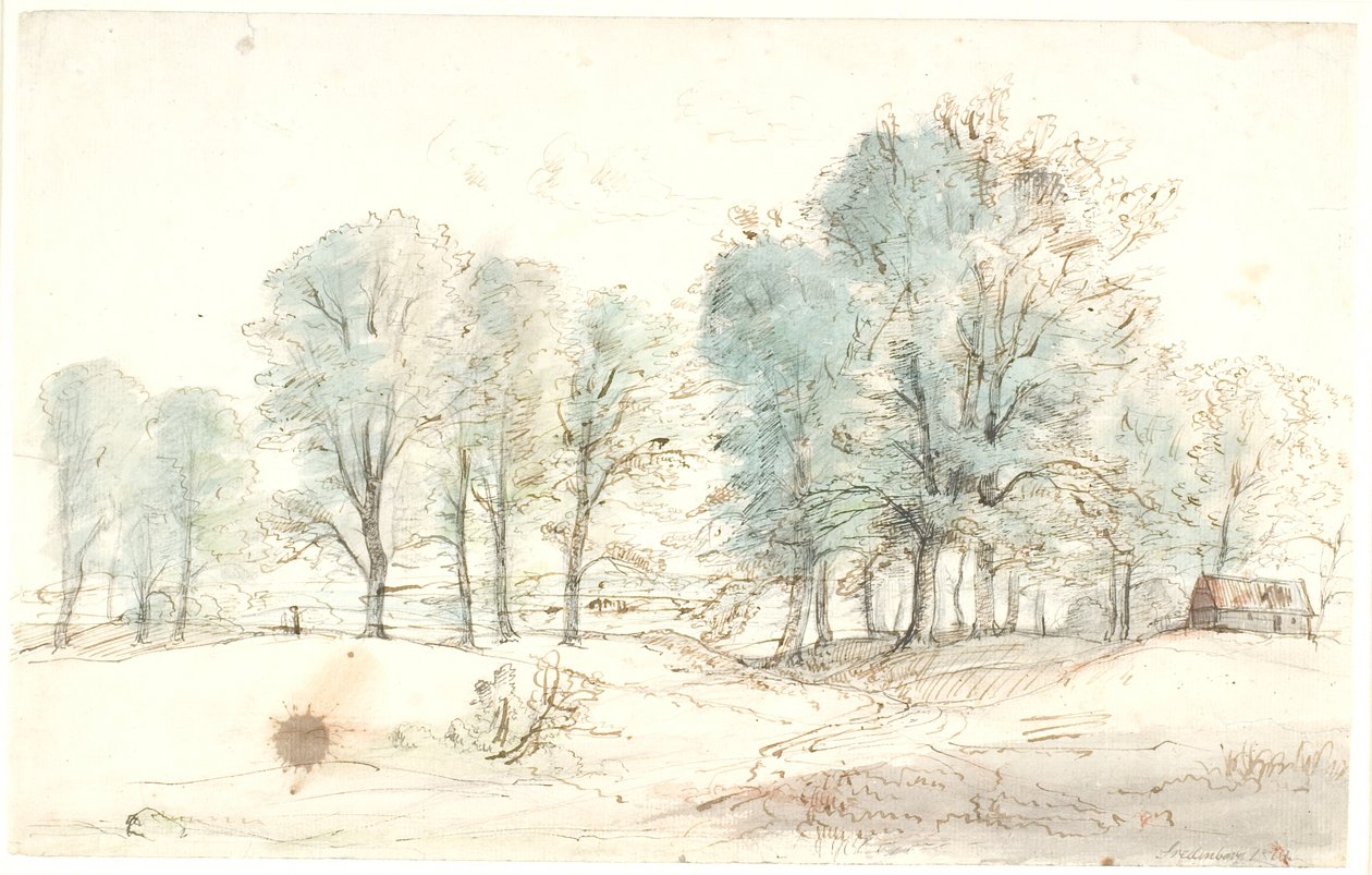 Paisagem em Fredensborg de Dankvart Dreyer