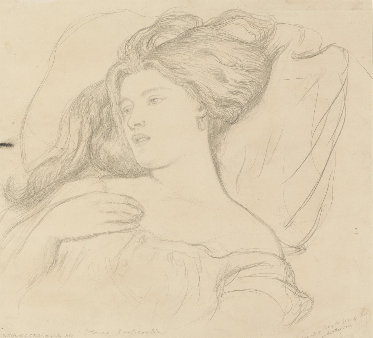 Fanny Cornforth, estudo para &39;Joana d&39;Arc&39; de Dante Gabriel Charles Rossetti