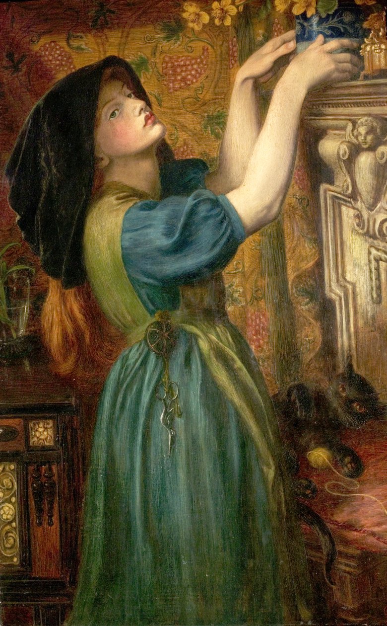 Malmequeres (a donzela do Bower, Fleur-de-Marie), 1874 de Dante Gabriel Charles Rossetti