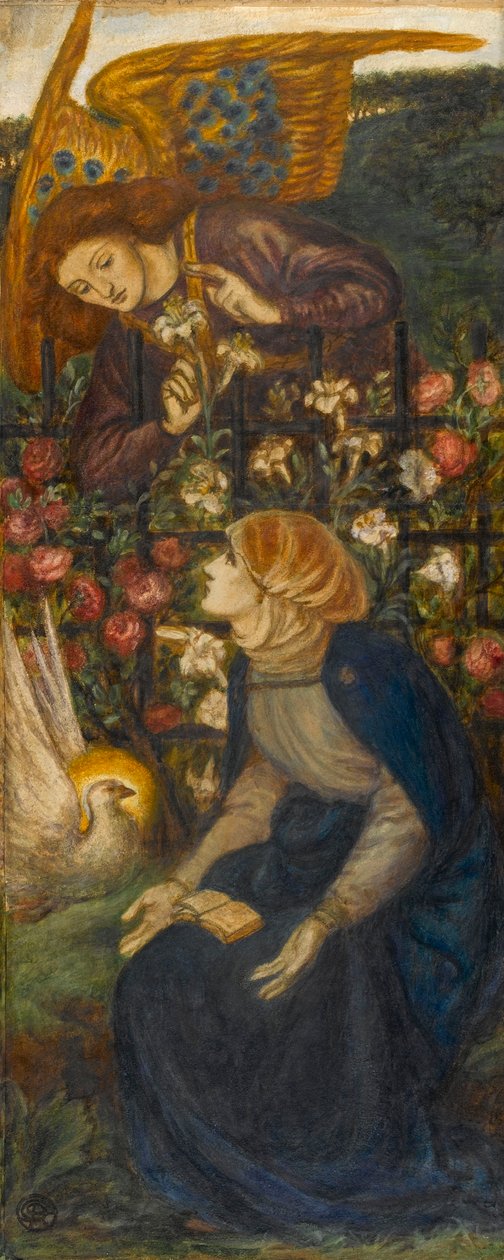 A Anunciação, 1861 de Dante Gabriel Charles Rossetti
