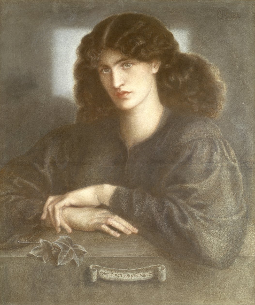 A Senhora da Piedade, ou La Donna della Finestra, 1870 (pastel) de Dante Gabriel Charles Rossetti
