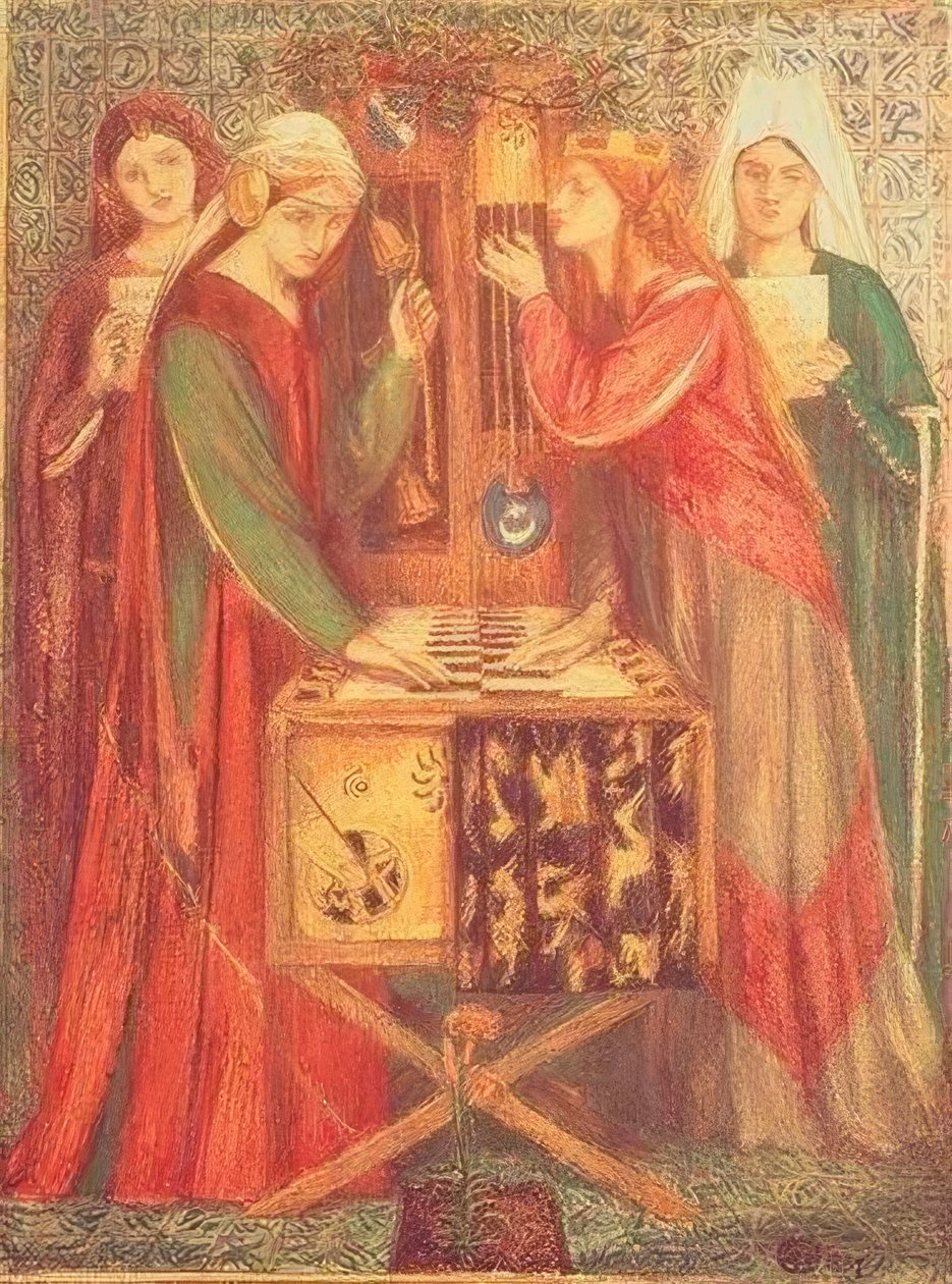 A câmara azul de Dante Gabriel Charles Rossetti
