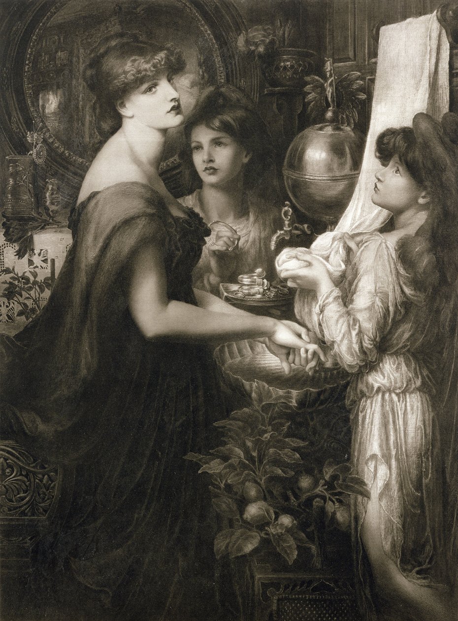 La Bella Mano, 1905 (fotogravura) (ver 106994) de Dante Gabriel Charles Rossetti