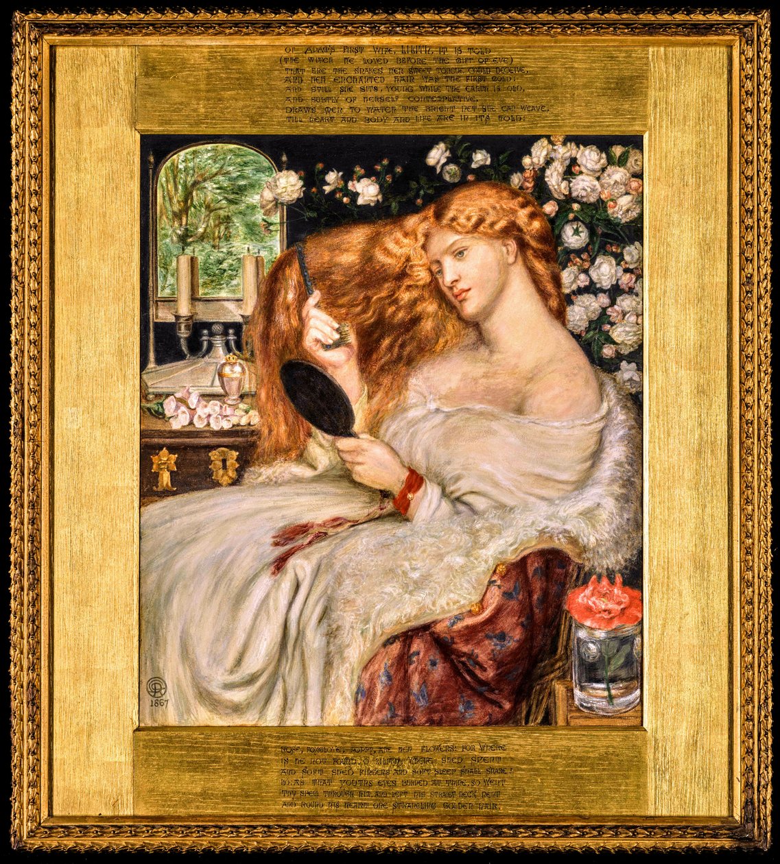 Lady Lilith de Dante Gabriel Charles Rossetti
